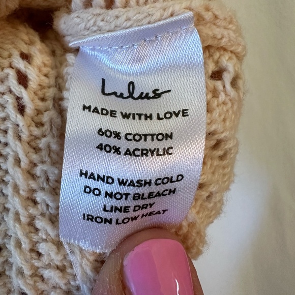 Lulus Beige Knitted Cropped Tank - Picture 4 of 9